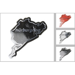 Nürburgring Aufkleber NÜRBURGRING - Aufkleber - Nürburgring 3D - 6 cm silberfarben