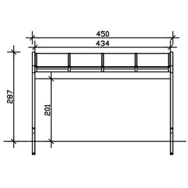 SKANHOLZ SKAN HOLZ Terrassenüberdachung Novara 450 cm, Leimholz