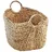 Kobolo Aufbewahrungskorb Wasserhyazinthe 56 x 40 x 41 cm braun