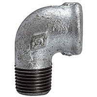 Riegler Winkel 92, 90°, IG/AG, Rp/R 3/8, schwarzer Temperguss