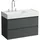 Laufen Waschtischunterschrank 2 Schubladen 44,8 x 88,2 x 51,5 cm Grau Matt