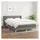 vidaXL Boxspringbett mit Matratze Dunkelgrau 140x200 cm Stoff