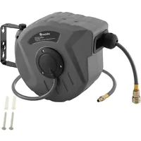 Tectake tectake® Druckluftschlauch mit Trommel, mit 1⁄4 Zoll Schnellkupplung,