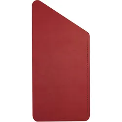 Stil Casa Stil Haus, Set 12 Besteckhalter für den Tisch, Polyurethan gepaart, 10,5xh. 22 cm, saffiano rote Farbe.