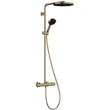 Hansgrohe Pulsify S Puro Duschsystem 260 1jet Ecostat Fine und Handbrause 3jet brushed bronze