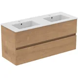 Ideal Standard Waschbeckenunterschrank 2 Auszüge 121,5 x 45,5 x 56,5 cm Hamilton Eiche