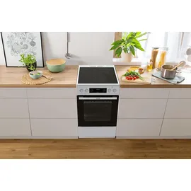 Gorenje GECS5C60WPA Elektroherd mit Glaskeramik-Kochfeld (740538)