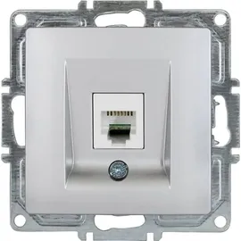 GUNSAN Telefon Steckdose 1-fach CAT3 Silber 1 St.