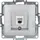 GUNSAN Telefon Steckdose 1-fach CAT3 Silber 1 St.