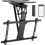 Maclean Brackets Maclean Elektrische TV-Deckenhalterung 32"-75" | Motorisierte Neigungs- und Schwenkfunktion | VESA bis 600x400 | Fernbedienung & Tuya-App-Steuerung | Robuste Metallkonstruktion | Antikollisionssystem