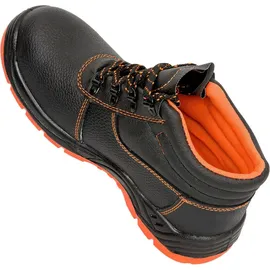 Urgent Arbeitsschuhe Sicherheitsschuhe Schutzschuhe Ankle OHNE Stahlkappe (101OB-OR) Gr. - Schwarz/Orange -