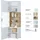 OTTO home Standvitrine Toledo 60,5 x 37 x 204 cm Weiß
