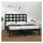 vidaXL Massivholzbett 200 x 200 cm Schwarz