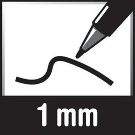 Paper Mate Papermate Kugelschreiber InkJoy 300 RT S0959910 M Druckmechanik schwarz