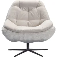 exxpo - sofa fashion Drehsessel Dim gepolstert 89 x 97 x 88 cm Beige mit Rollen