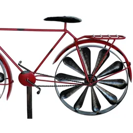 DanDiBo Ambiente Gartenstecker Metall Fahrrad XL 160 cm Rot