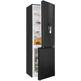 Exquisit KGC320-95-E-WS-040C Kühl-Gefrierkombination (313 l, 1858 mm hoch, Inoxlook-az)