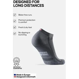 Danish Endurance Long Distance Sportsocken 3-Paar Blau/Grau/Grün/Schwarz 39-42