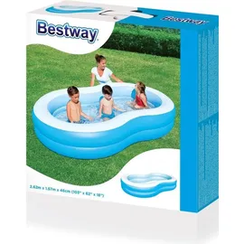 BESTWAY Lagune Family Planschbecken 262 x 157 x 46 cm