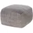 Home4You Sitzpouf, Grau - Webstoff - 50 x 50 cm - mit Farbverlauf