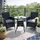 Polyrattan Set 7-tlg Schwarz
