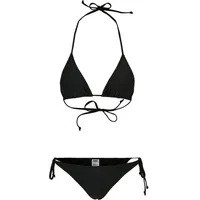 URBAN CLASSICS Ladies Recycled Triangle Bikini in Schwarz, Größe S