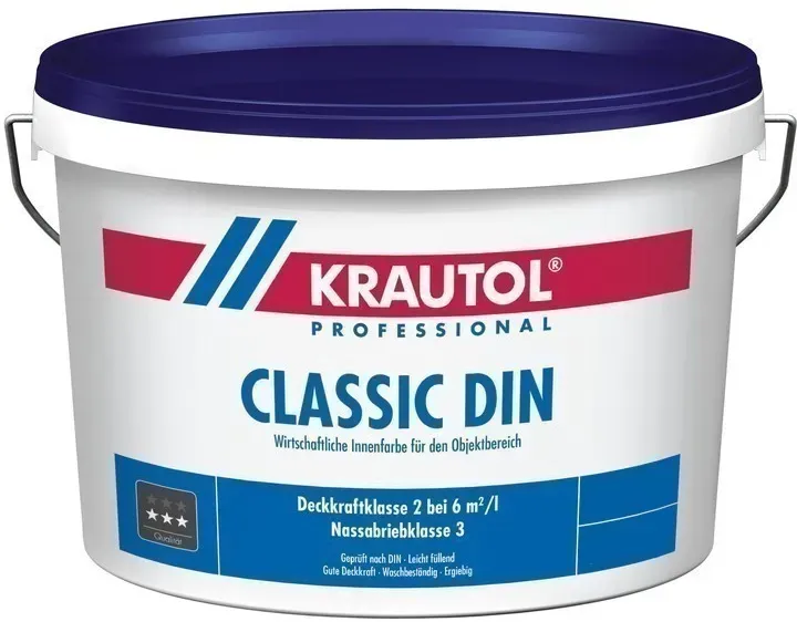 KRAUTOL CLASSIC DIN | Wirtschaftliche Innenfarbe - weiß - 12,5ltr