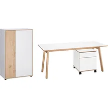 vogl möbelfabrik Büromöbel-Set VOGL MÖBELFABRIK "Trelle", weiß, Holzwerkstoff, Arbeitsmöbel-Sets, Büromöbel-Set