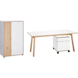 vogl möbelfabrik Büromöbel-Set VOGL MÖBELFABRIK "Trelle", weiß, Holzwerkstoff, Arbeitsmöbel-Sets, Büromöbel-Set