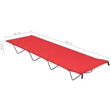 vidaXL Oxford Campingbett 180x60x19 Cm - Red - One Size