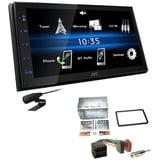 JVC KW-M25BT 2 DIN Autoradio Bluetooth Touchscreen USB für Alfa Romeo 159 ohne OEM Navi