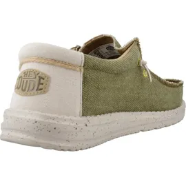 HEYDUDE Hey Dude Wally Coastline Jute Olive Canvas