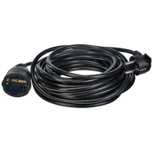 Unitec Verlängerungskabel Innen 10 Meter H05VV-F 3G1,5 ,schwarz