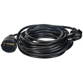 Unitec Verlängerungskabel Innen 10 Meter H05VV-F 3G1,5 ,schwarz