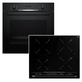 Bosch Herdset Bosch Backofen Teleskopauszug + Teka Induktionskochfeld autark 60 cm