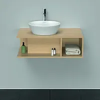 Duravit D-Neo Waschtischunterbau wandhängend, 1 Fach, 1 Konsolenplatte