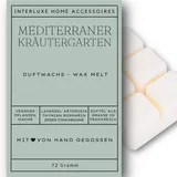 Interluxe Duftmelt Wachsmelt Duftwachs Mediterraner Kräutergarten angenehm duftend Waxmelt 100% pflanzlich Duftwachswürfel Wachs mit Duftöl Melts