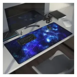 CSL Gaming Mauspad, XXL Schreibtischunterlage 900 x 400mm, Präzision & Geschwindigkeit, Blaue Sterne