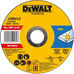 DEWALT Schleifteller - für Metall, rostfreier Stahl