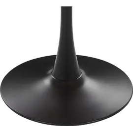 Beliani Esszimmertisch Ø 90 cm schwarz