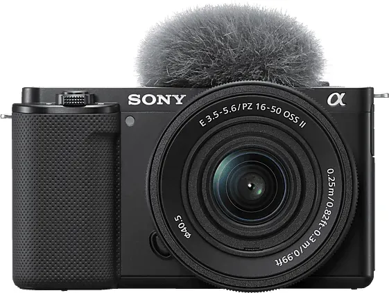 SONY Alpha ZV-E10K Kit Systemkamera mit Objektiv 16 mm - 50 mm, 7,5 cm Display Touchscreen, WLAN