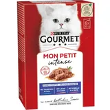 Purina 6x 50g Mon Petit Thunfisch, Lachs, Forelle Gourmet Katzenfutter nass