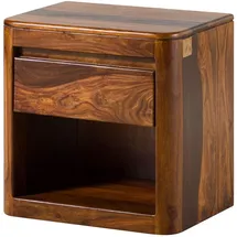 MASSIVMOEBEL24.DE Nachtschrank TORONTO 50 x 35 x 50 cm Braun
