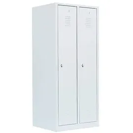 Lüllmann Spind Garderobenschrank 80 x 50 x 180 cm weiß