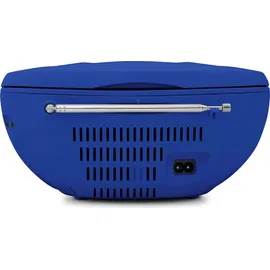 TechniSat Viola CD-1 - tragbare CD Boombox (UKW Kinderradio, CD Player, Bluetooth Empfang, AUX, 2X 1 Watt RMS, Netz und Batteriebetrieb) blau