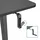 HJH Office Schreibtisch Stand CR Schwarz Computertisch manuell verstellbar