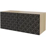 altdecor VIRA Lowboard 100 cm x 40 cm x 40 cm Schwarz Holz