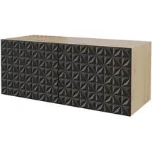 altdecor VIRA Lowboard 100 cm x 40 cm x 40 cm Schwarz Holz