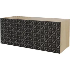 altdecor VIRA Lowboard 100 cm x 40 cm x 40 cm Schwarz Holz