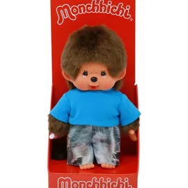 Sekiguchi Monchhichi Junge mit Jeans 20 cm Blau